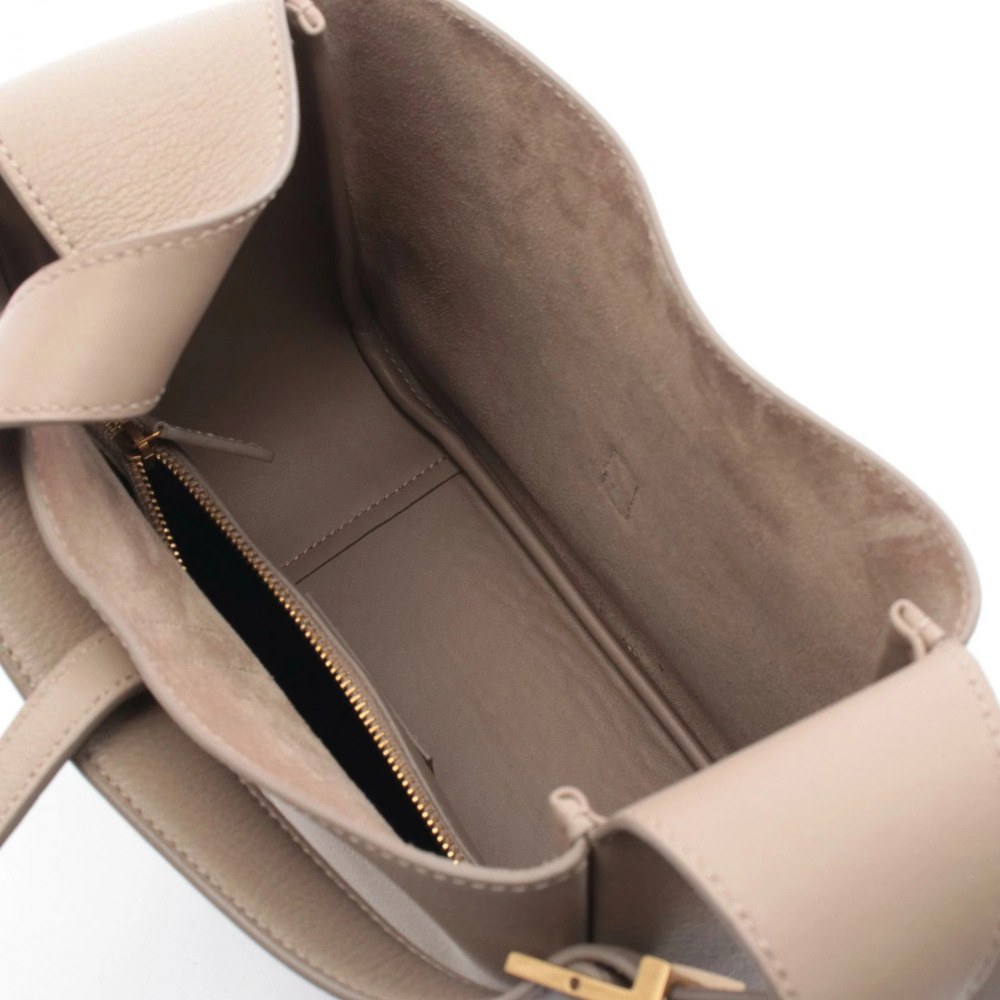 Saint Laurent Paris Le Shoulder Bag Leather Beige - Picture 3 of 4